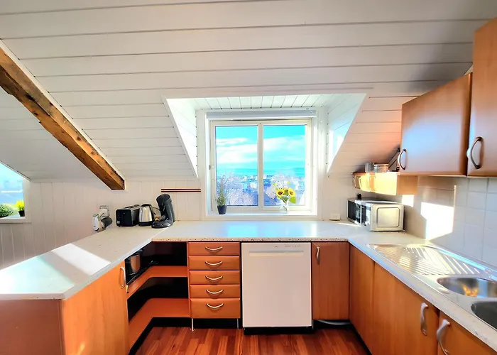 Sunset Penthouse, Fjord View & Parking Trondheim