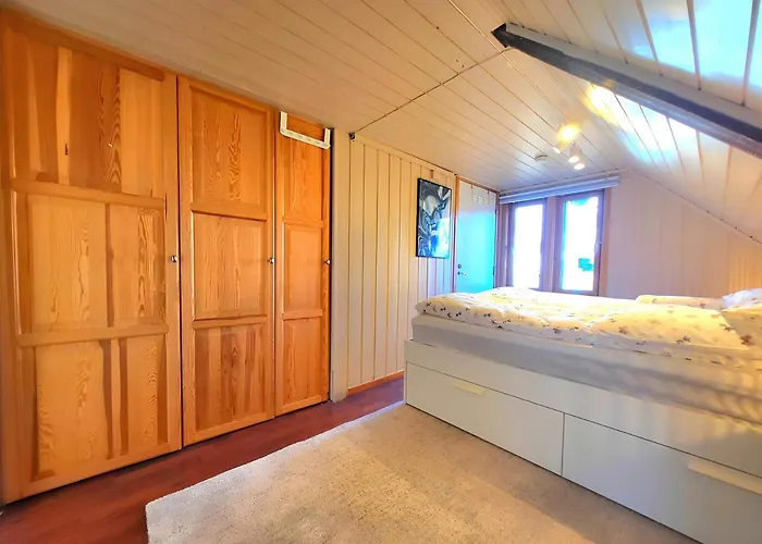 公寓 Sunset Penthouse, Fjord View & Parking 特隆赫姆